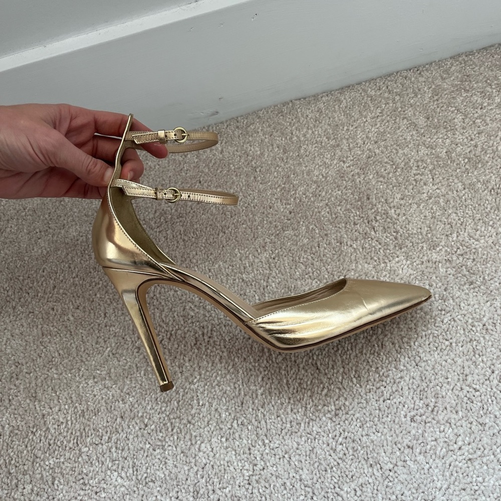 J. Crew Gold Heels